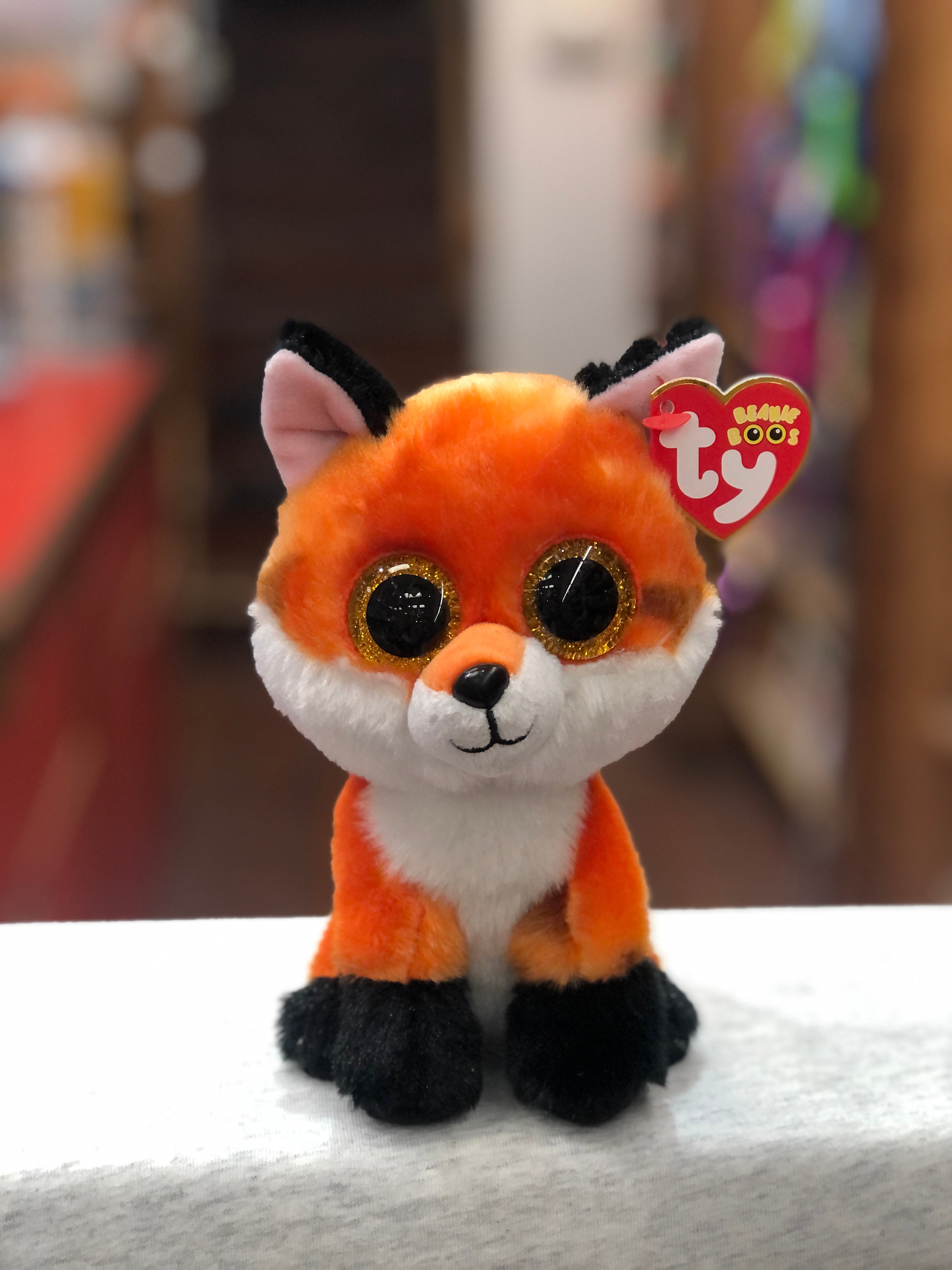 Ty Beanie Boo Meadow Orange Fox Plush 6