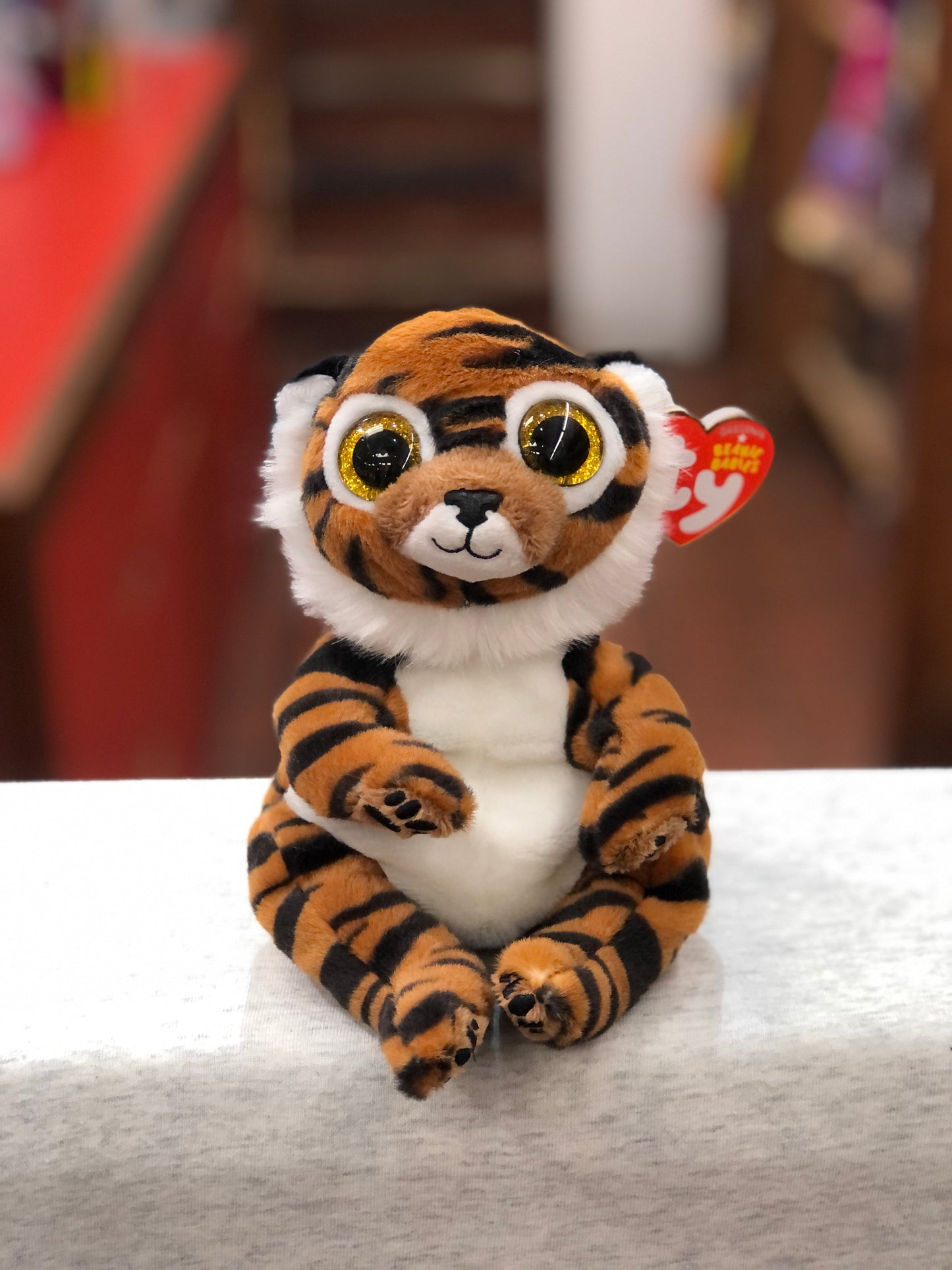 Ty Beanie Bellies Clawdia the Tiger 8"