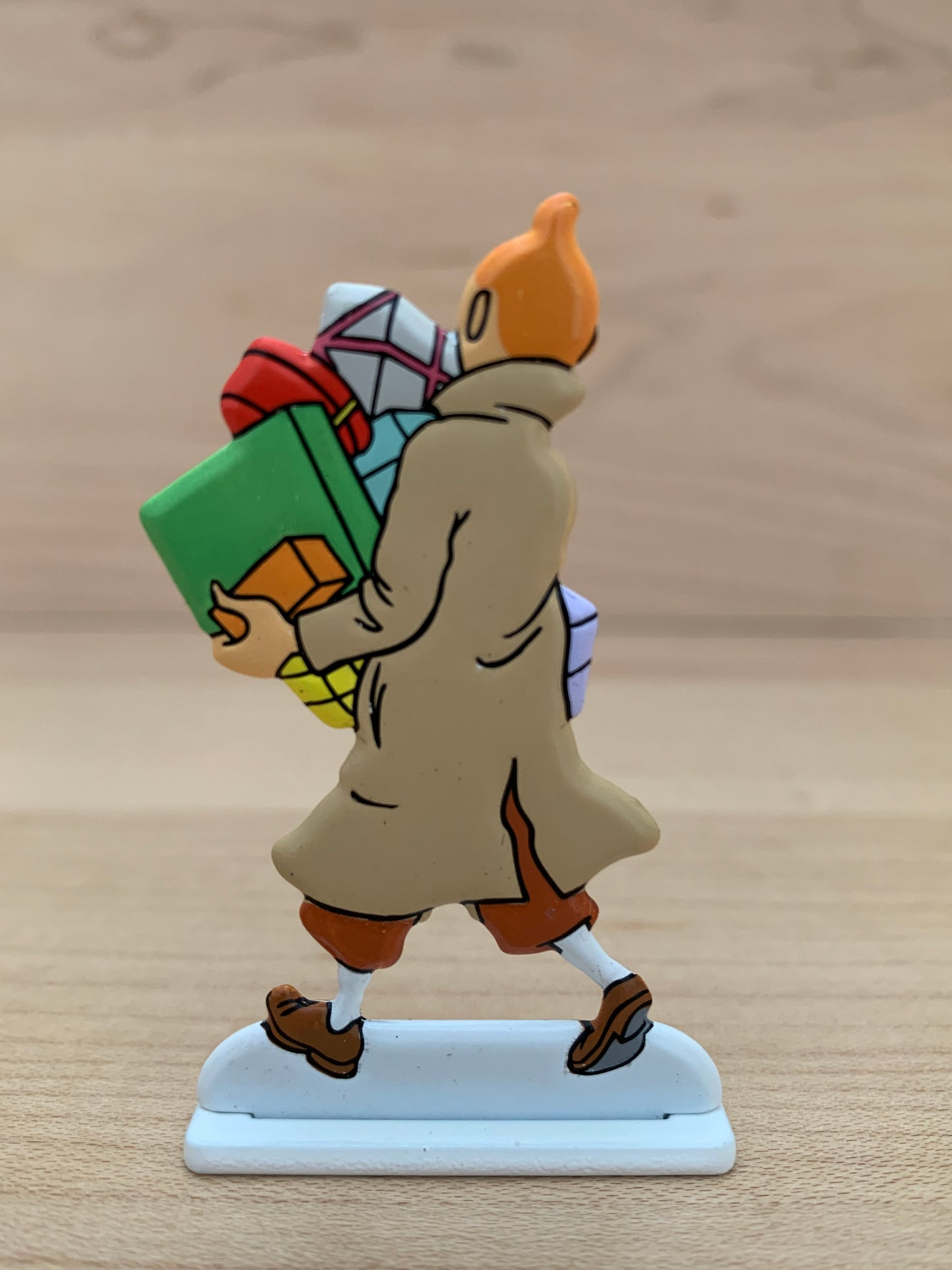 Tintin Christmas Metal Relief Figure 2002