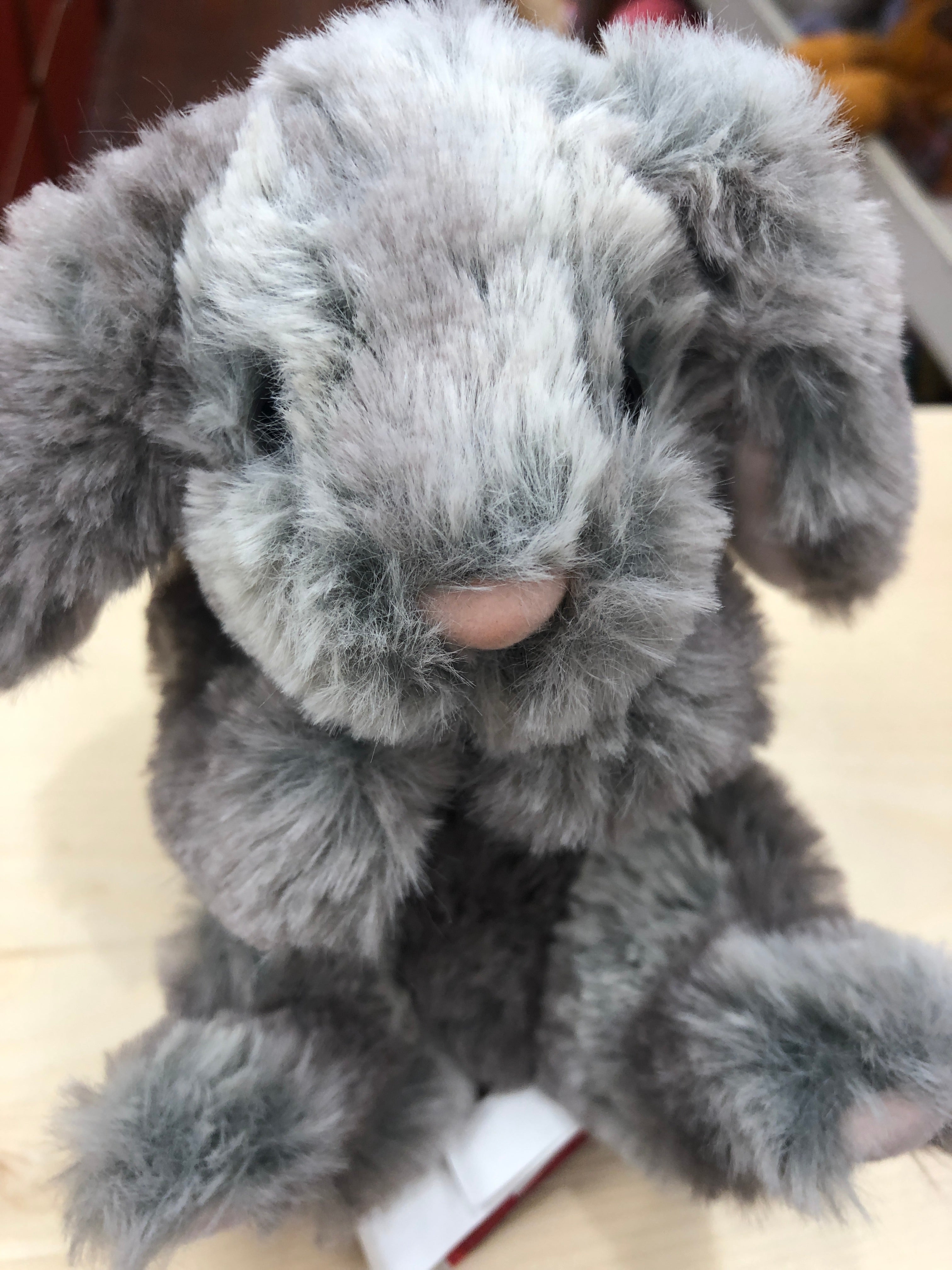 Little Handfuls Plush Husky Dog Grey