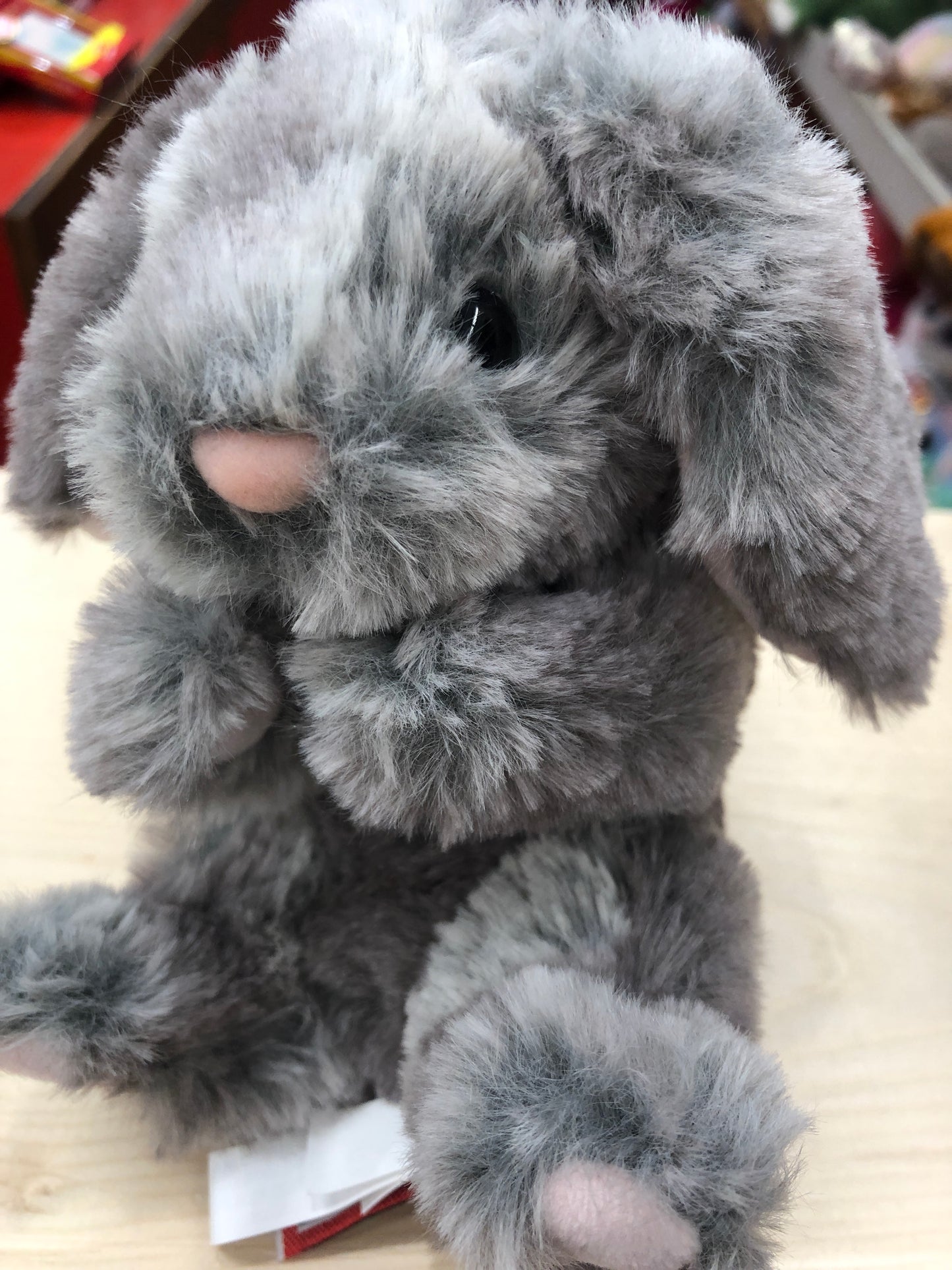 Douglas Grey Lil' Handful Bunny Plush 6"