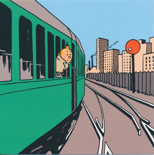 The Adventures of Tintin Train Set of 8 Note Cards