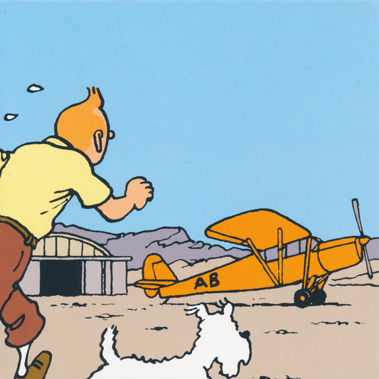 Tintin Avion Note Card #02