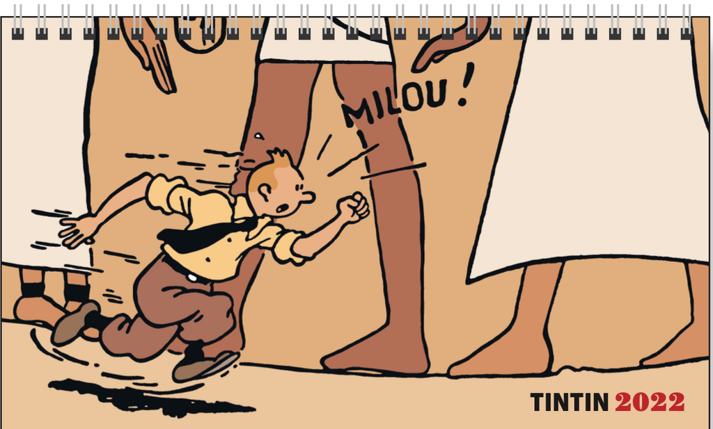 2024 Desktop Calendar Tintin and the music 21x12,5cm (24465): Éditions  Moulinsart: 9782874245336: : Office Products