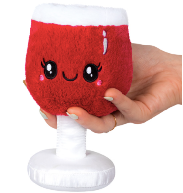 Squishable Shot-Sized Boozy Buds Red Wine Glass