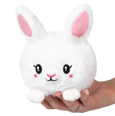 Squishable Snacker White Fluffy Bunny