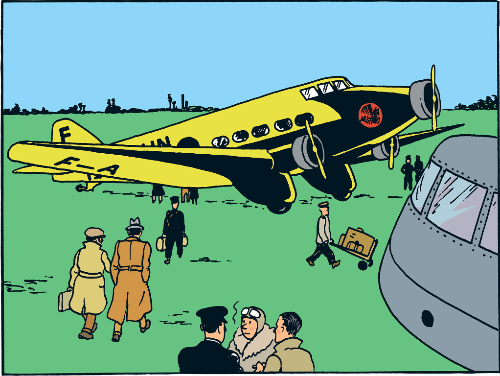 Air France Wilbault-Penhoët 283T Airplane From "The Adventures of Tintin, The Broken Ear"