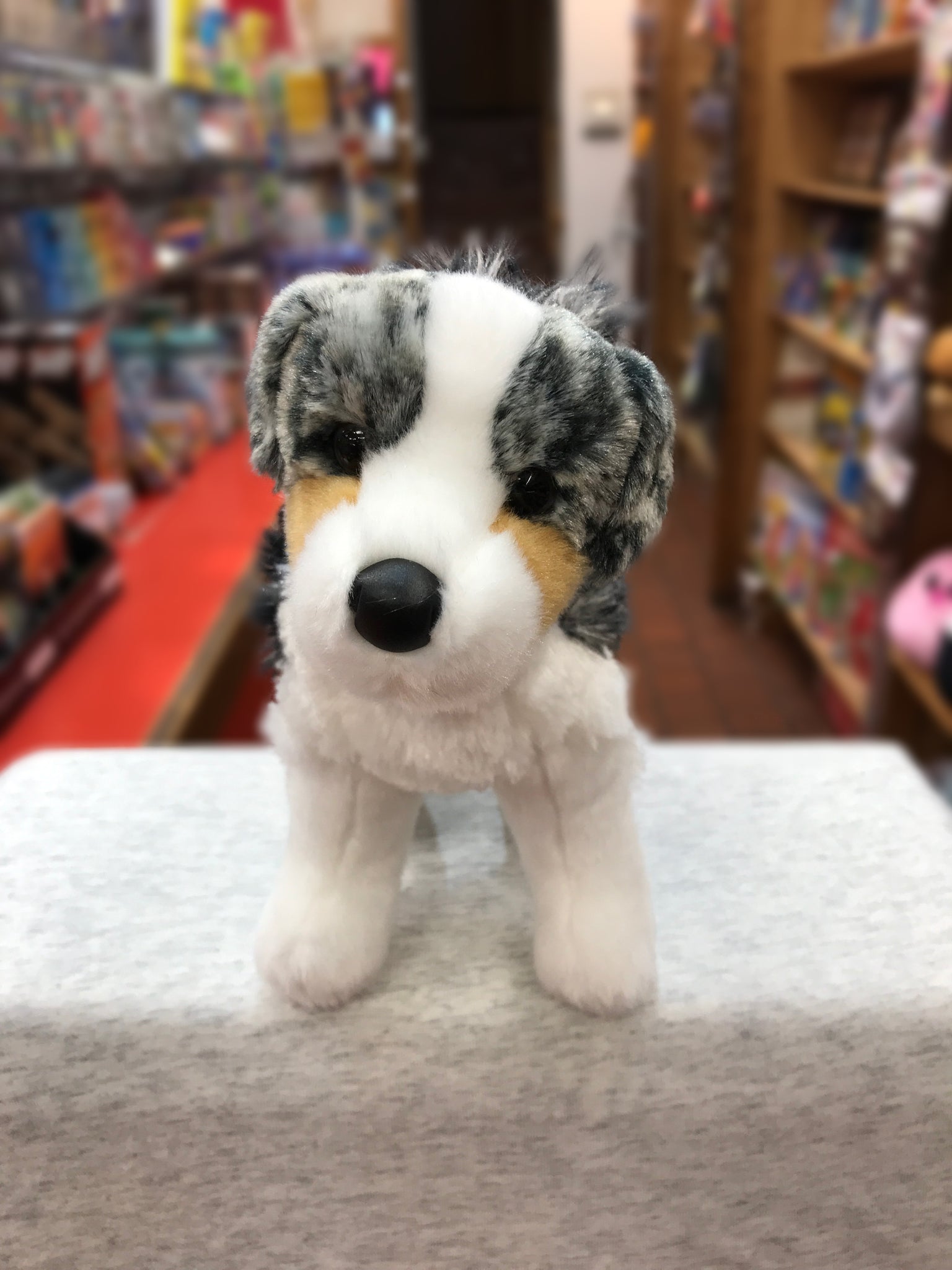 Douglas Cuddle Toy Plush Australian Shepherd Dog Puppy 7 Brown Gray White
