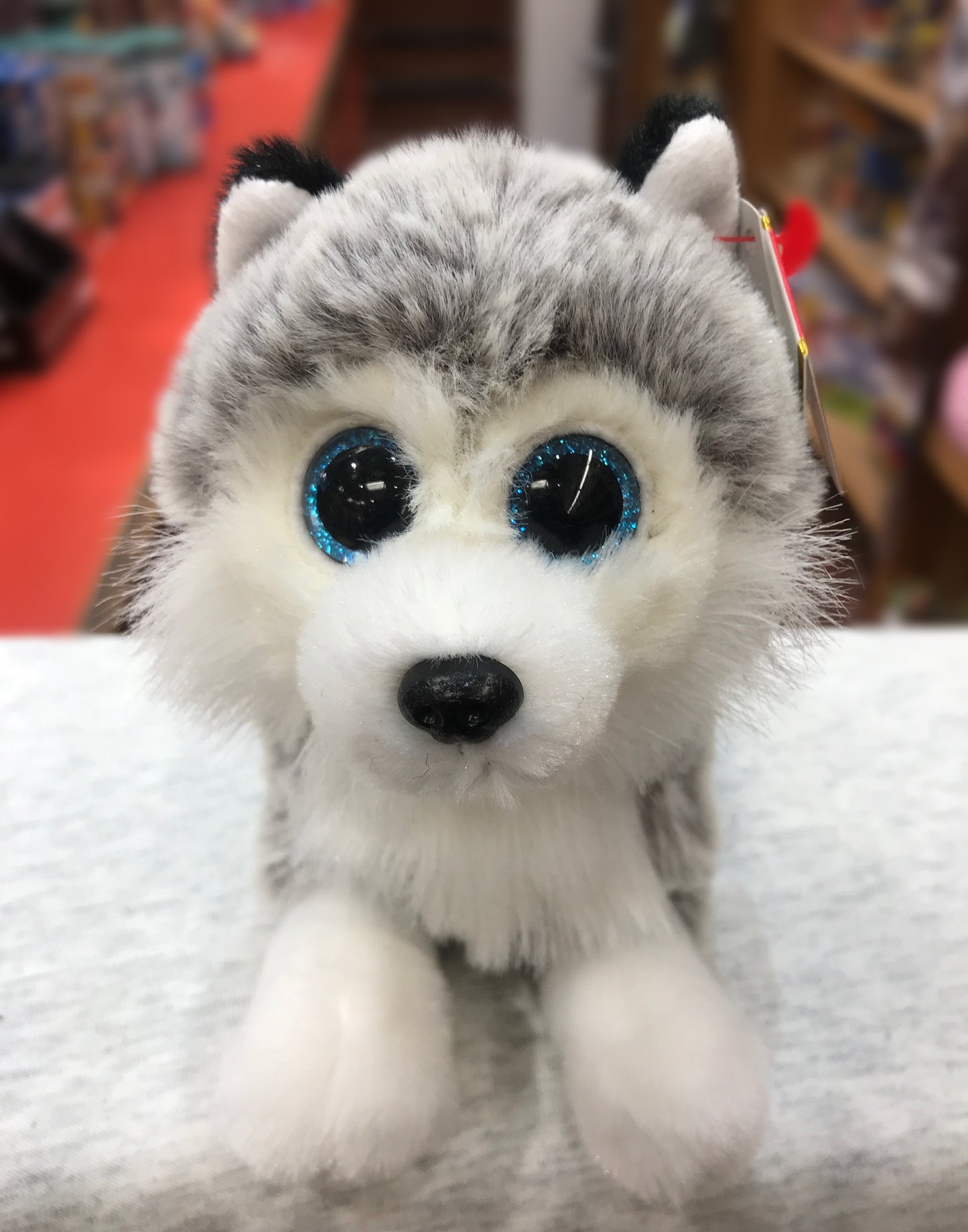 Ty Original Beanie Babies Baltic Grey and White Husky Plush 6"