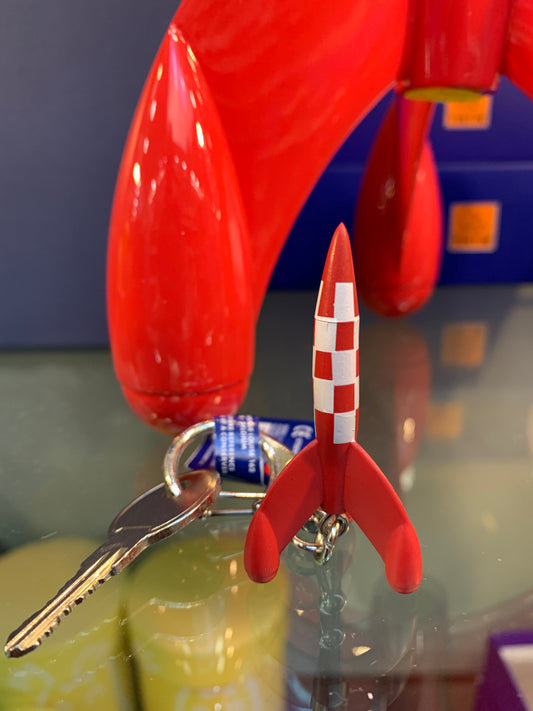 Tintin Moon Rocket Mini Figure Keychain Ref.42438