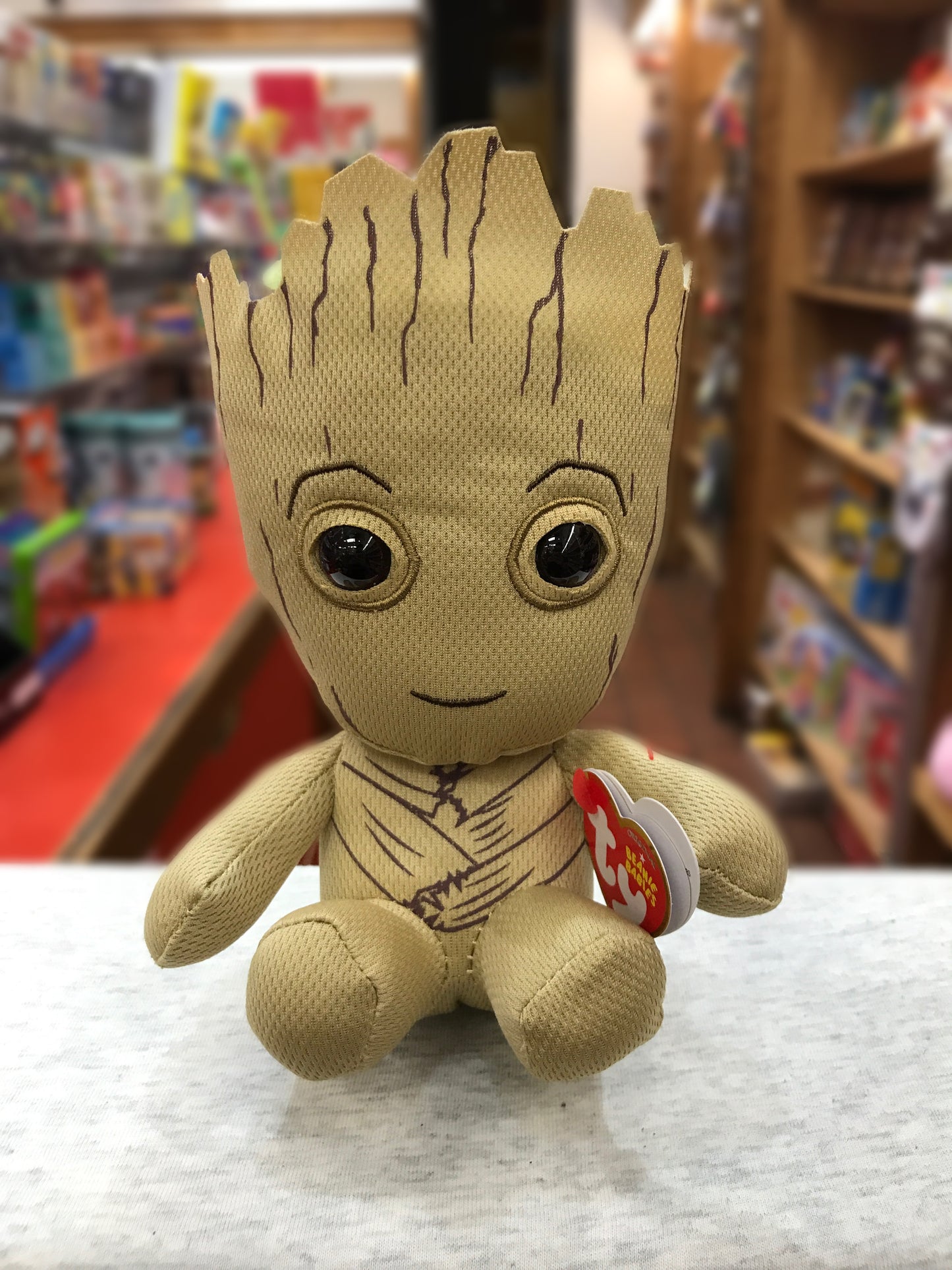 Ty Original Beanie Babies Movies/TV Groot From Marvel Plush 9"