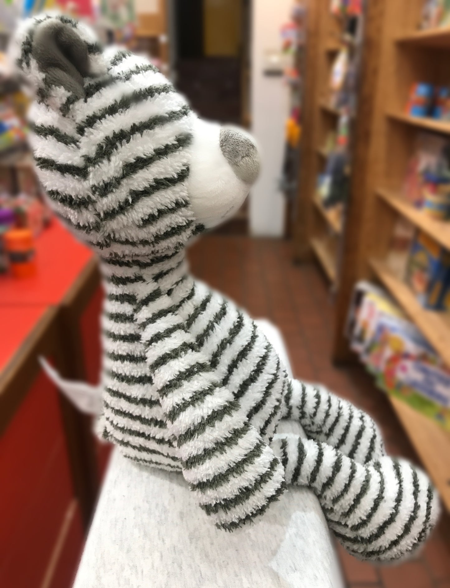 Gund Zag Bear Grey with White Stripes