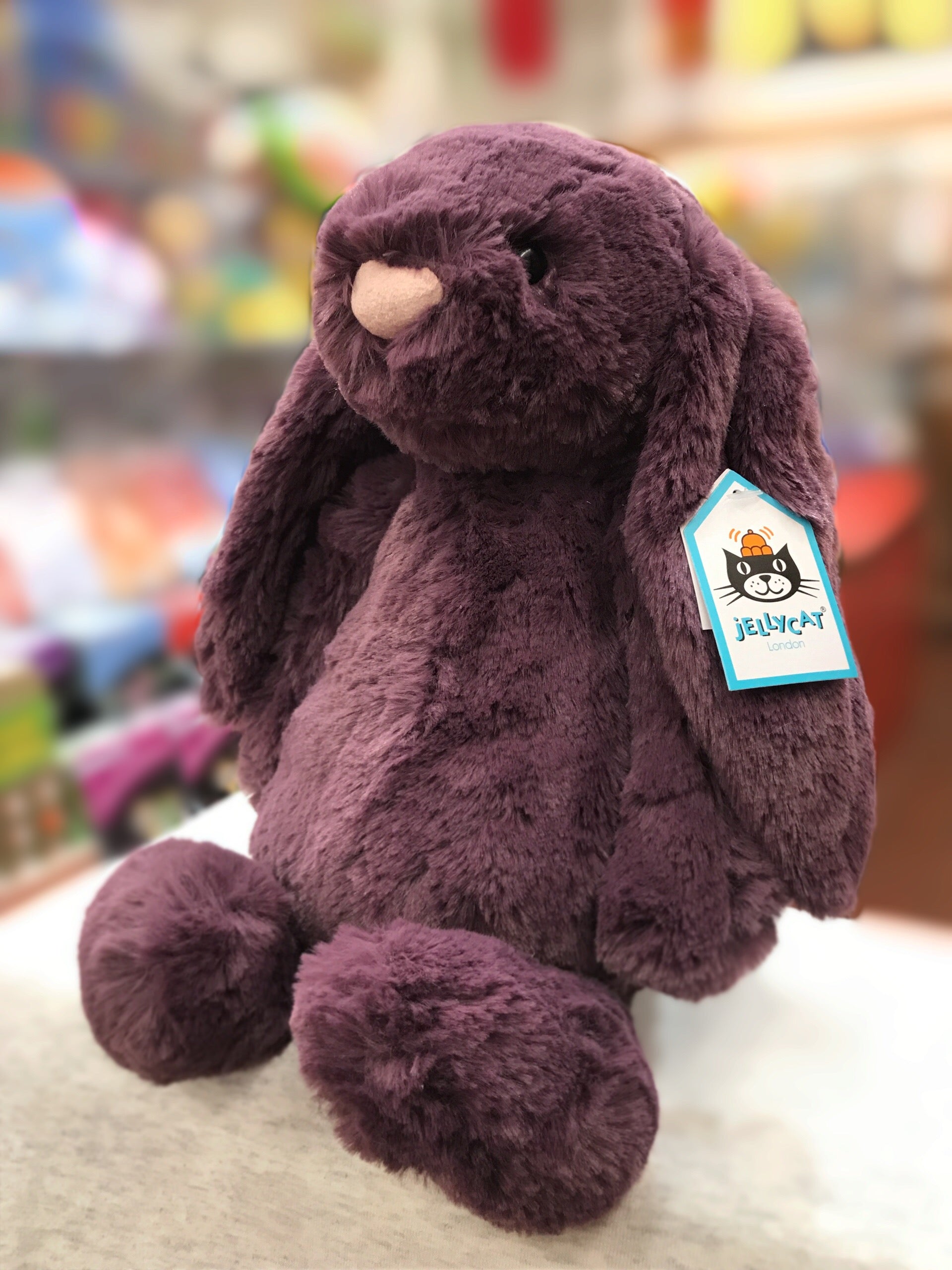 Jellycat medium factory bashful og original plum bunny