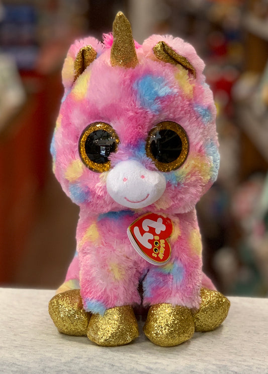 Ty Beanie Boo Medium Fantasia Unicorn Plush 13”