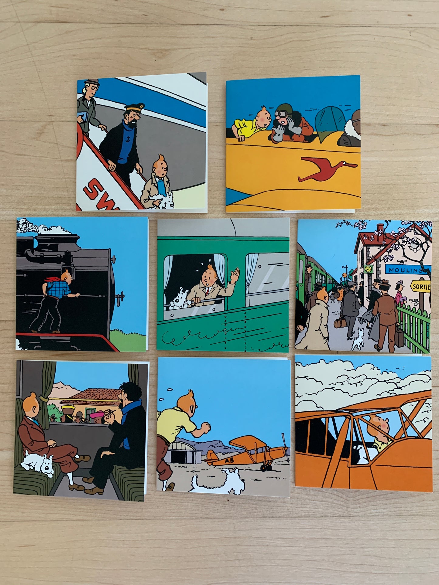 Tintin Mini Gift Note Cards Ref. 31184