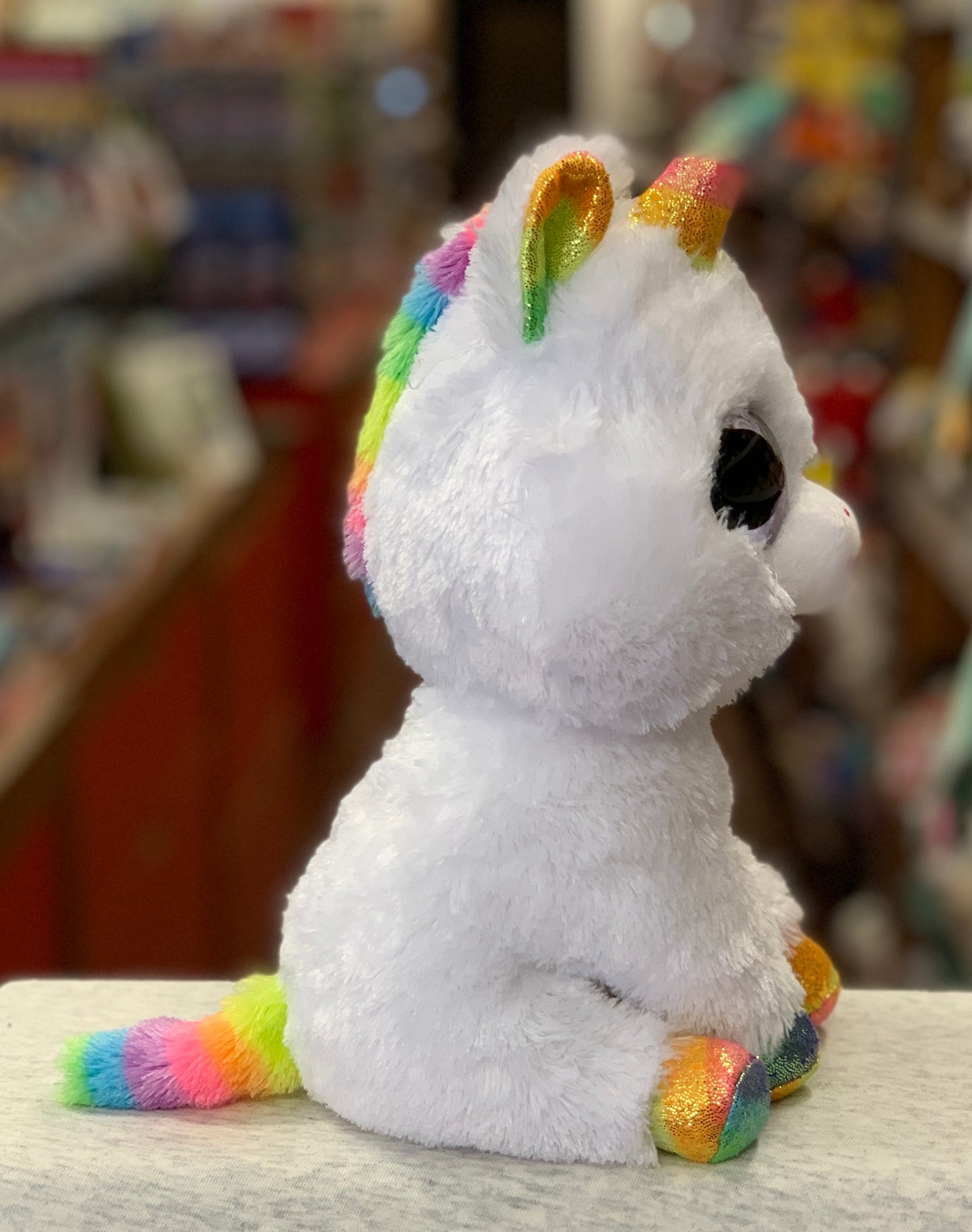 Ty Beanie Boo Medium Pixy Unicorn Plush 13”