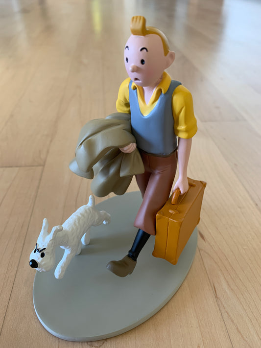 Tintin and Snowy In Route Resin Figure 2010